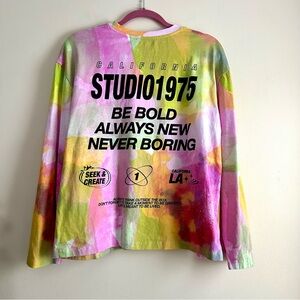 Zara‎ • Studio 1975 Watercolor Long Sleeve Top
